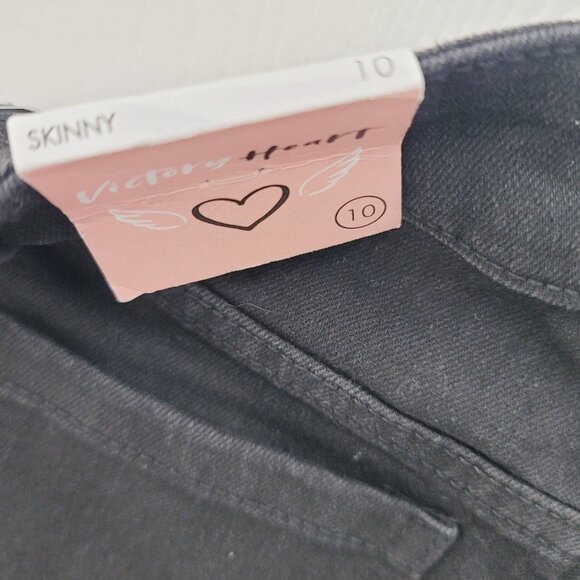 Victory Heart Girl's Black Skinny Jeans Size 10 - Picture 6 of 6